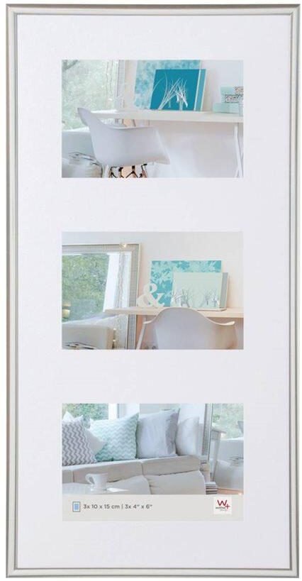 walther design Bilderrahmen New Lifestyle 26,2 x 51,5 cm silber