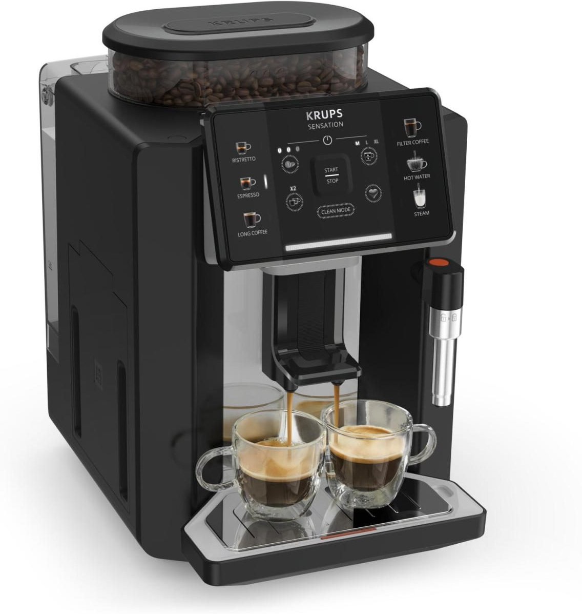 Thumbnail - Krups Sensation EA910A Vollautomatisch Espressomaschine - Schwarz, Chrom