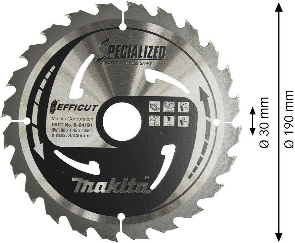 makita B-64191 EFFICUT Kreissägeblatt 1 St.