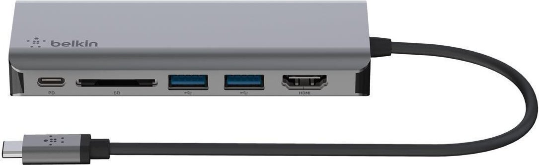Belkin CONNECT USB-C 6 in 1 Multiport Adapter (AVC008btSGY)
