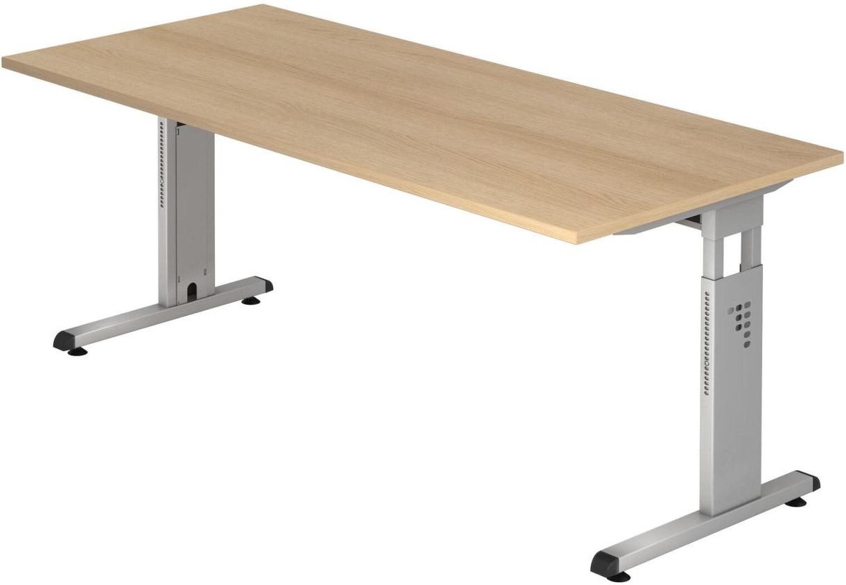 HAMMERBACHER höhenverstellbarer Schreibtisch VOS19/E/S eiche