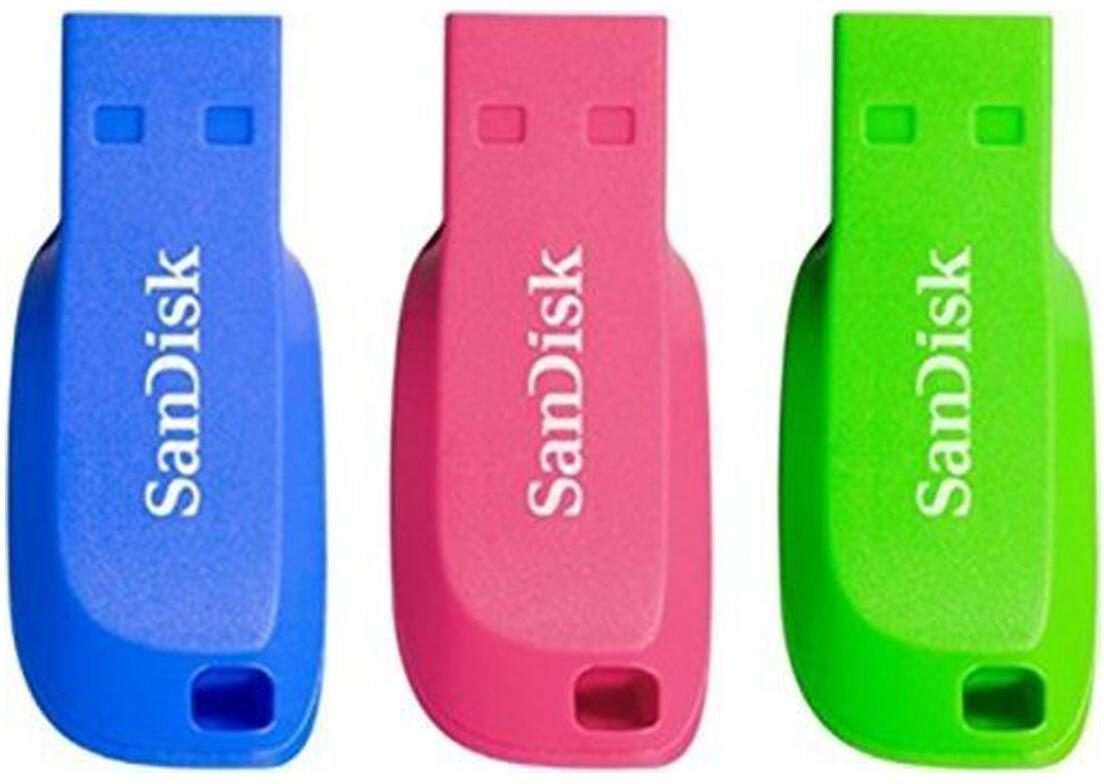 SanDisk Cruzer Blade USB-Stick 16 GB 3-Pack