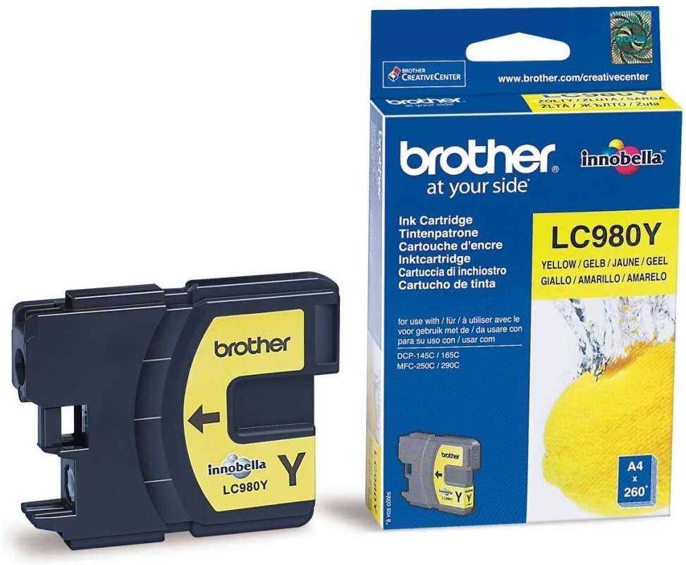 Brother Original LC-980Y Druckerpatrone gelb 260 Seiten (LC980Y)