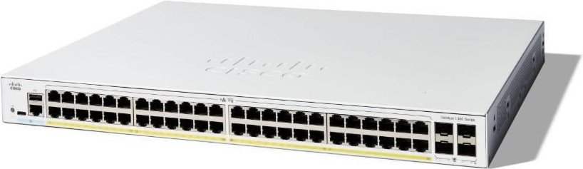 Cisco Catalyst 1300-48FP-4G Switch 24x 1GbE + 4x 1GbE SFP L3 managed