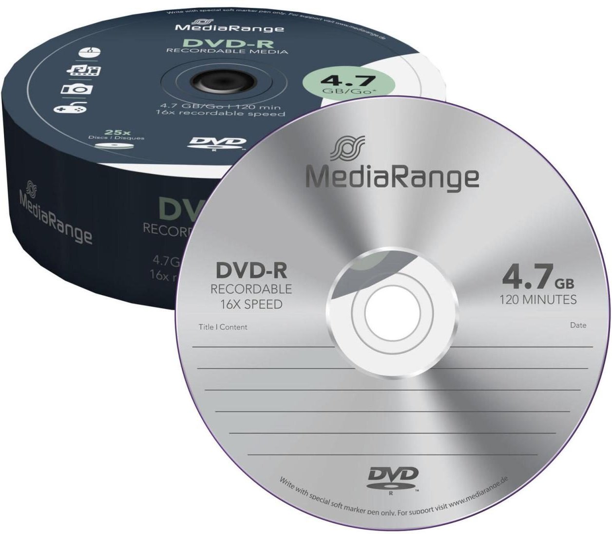 MediaRange DVD-R 25er Spindel Spindel