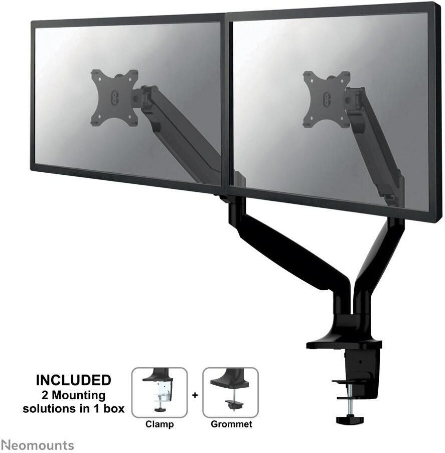 Neomounts NM-D750DBLACK Dual Monitor Tischhalterung