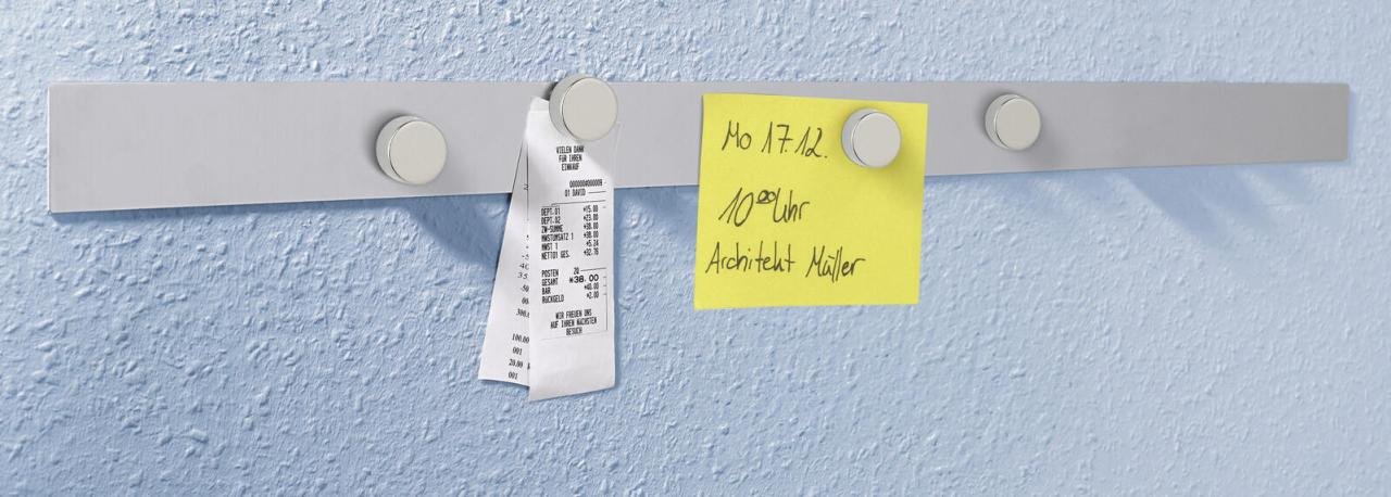 Thumbnail - MAUL Magnetleiste 5,0 x 100,0 cm silber