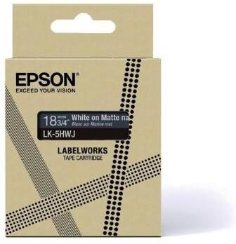 Epson LabelWorks LK-5HWJ - Matt - dunkelblau-weiß - Rolle (1,8 cm) 1 Kassette