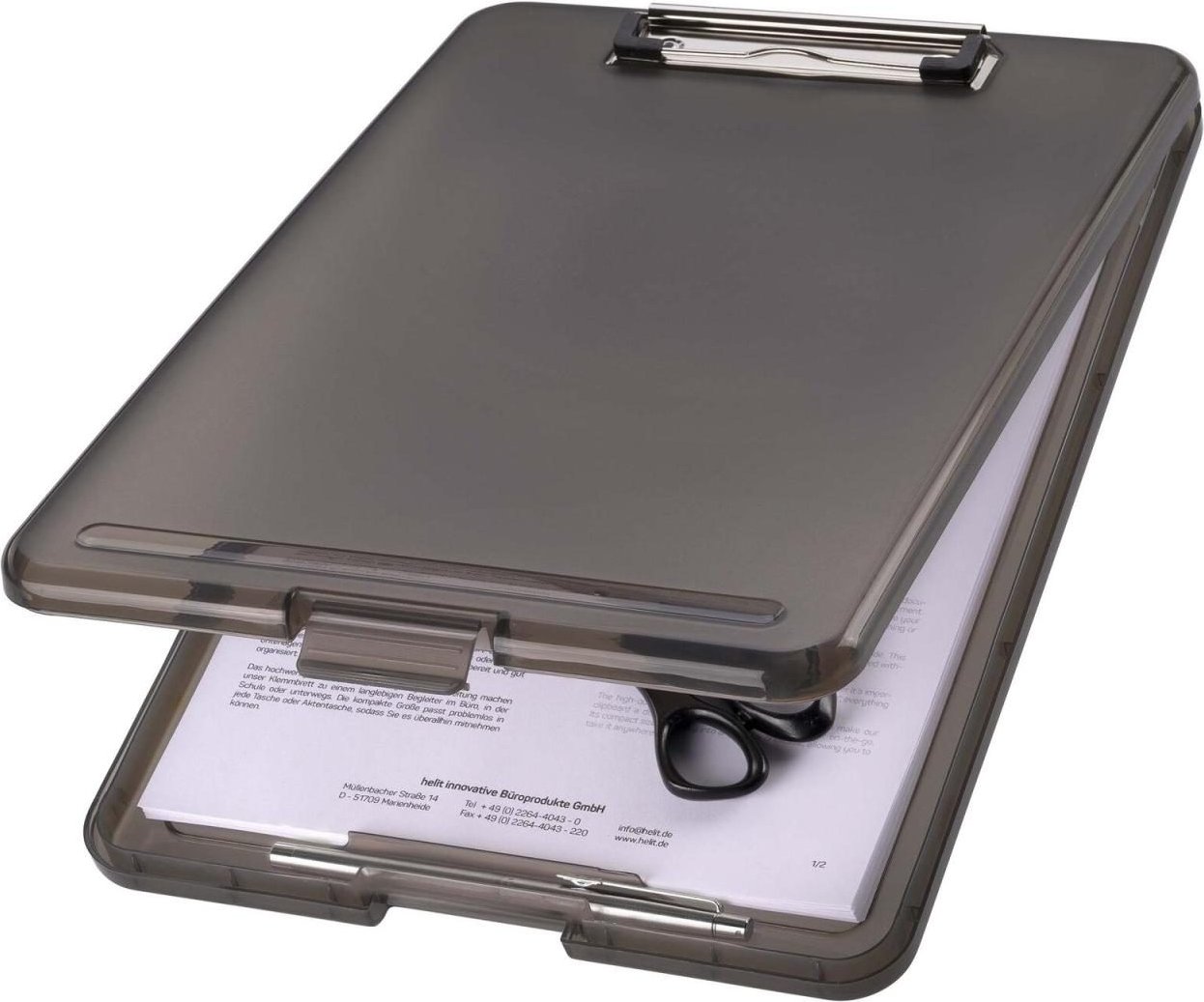 maped Klemmbrett the clip DIN A4 grau transluzent