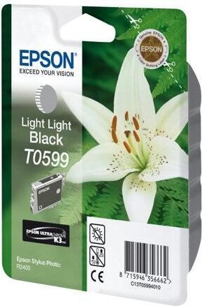 Epson Original T0599 Druckerpatrone schwarz hell hell 520 Seiten 13ml (C13T05994010)