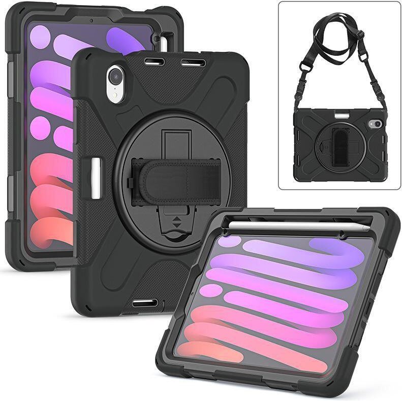 eSTUFF CHICAGO Schutzhülle für das Apple iPad Mini der 6. & 7. Generation 8,3" - Black