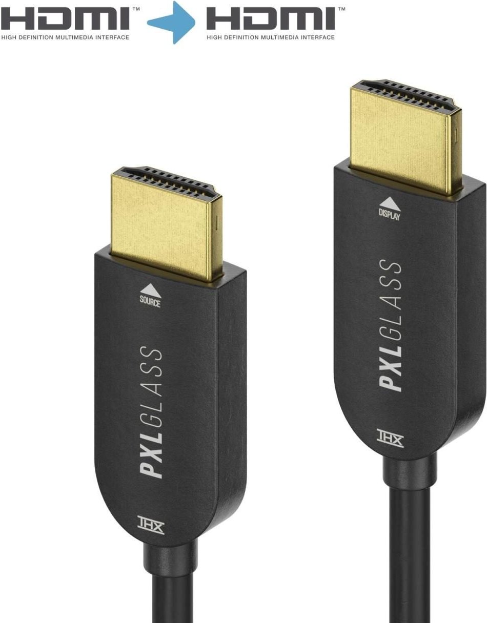 Pixelgen PXLGLASS 4K Hybrid Glasfaser/Kupfer Interconnect Kabel 15m