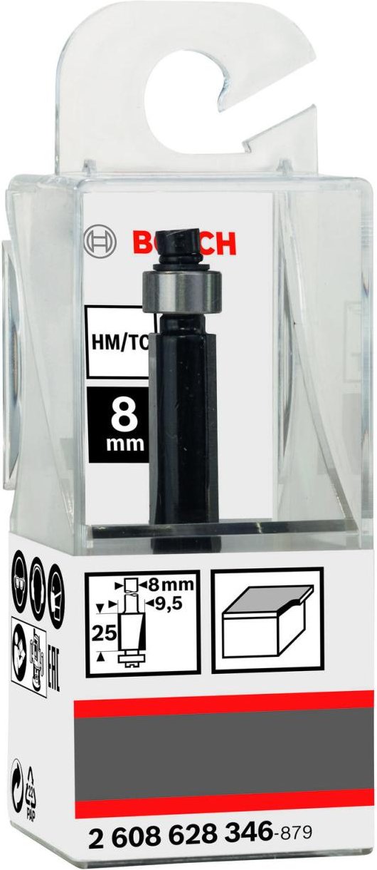 BOSCH Bündigfräser Standard for Wood 1-teilig