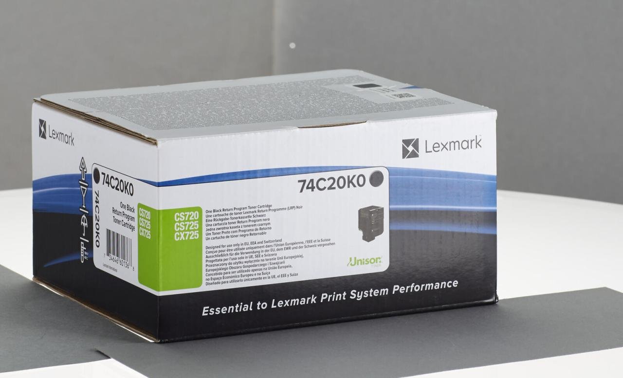 Lexmark Original Toner - schwarz (74C20K0) für CS720de/dte, CS725de/dte, CX725de/dhe/dthe