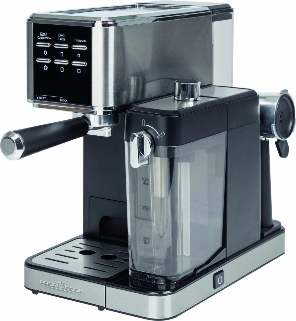 Thumbnail - ProfiCook PC-ES-KA 1266 Espressomaschine silber/schwarz