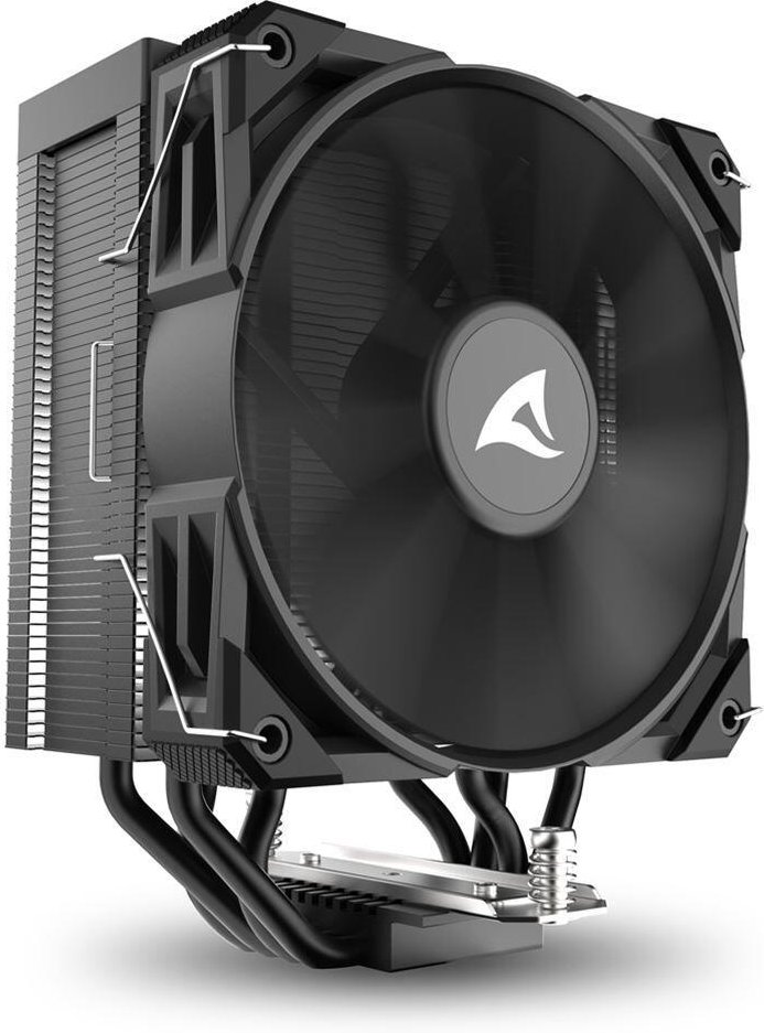 0 Sharkoon A40 Single-Tower-Luftkühler 220W TDP schwarz