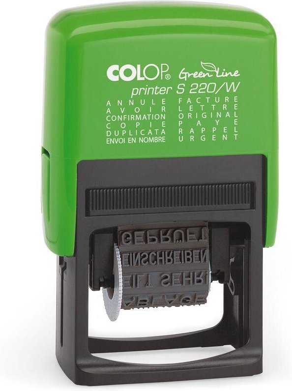COLOP Textstempel Printer 220/W Greenlin grün
