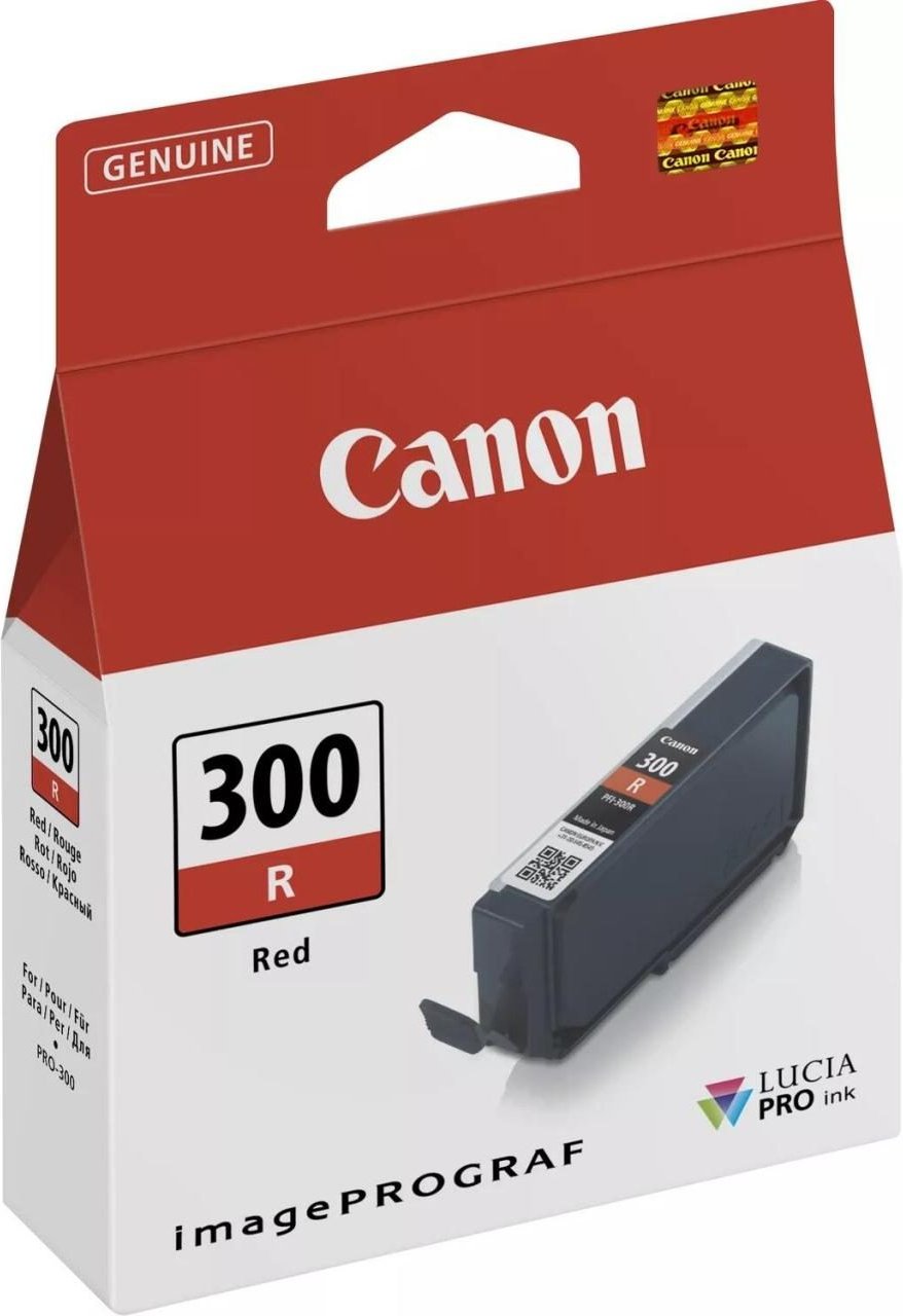 Canon Original PFI-300R Druckerpatrone - rot (4199C001)