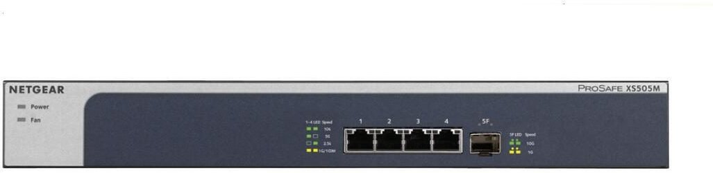 Netgear XS505M 5-Port 10-Gigabit Unmanaged Switch mit 1 SFP+ Port