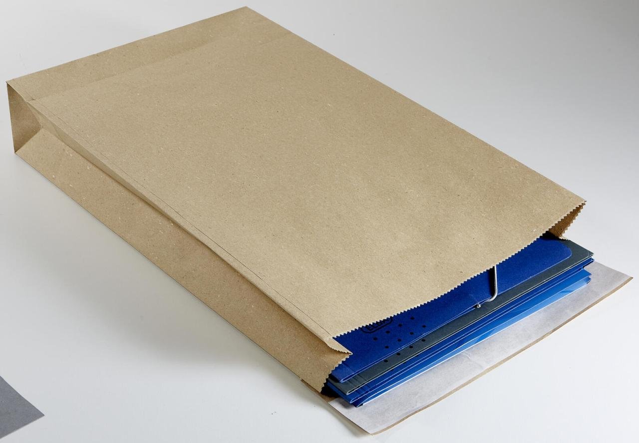 Thumbnail - flexiPAK classic eco Fixverschluss Faltentaschen ca. DIN B4 natur