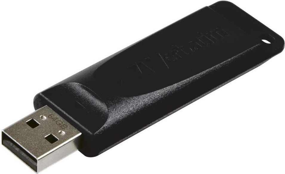 Verbatim Slider - USB-Stick 64 GB - Schwarz