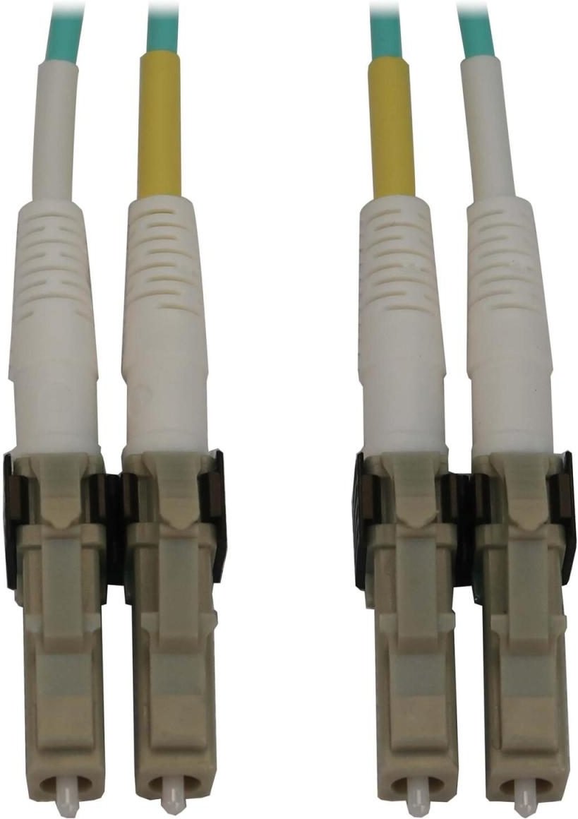 Eaton Tripp Lite Series 400G Multimode 50/125 OM3 Switchable Fiber Optic Kabel (Duplex LC-PC Stecker/Stecker), 5 m