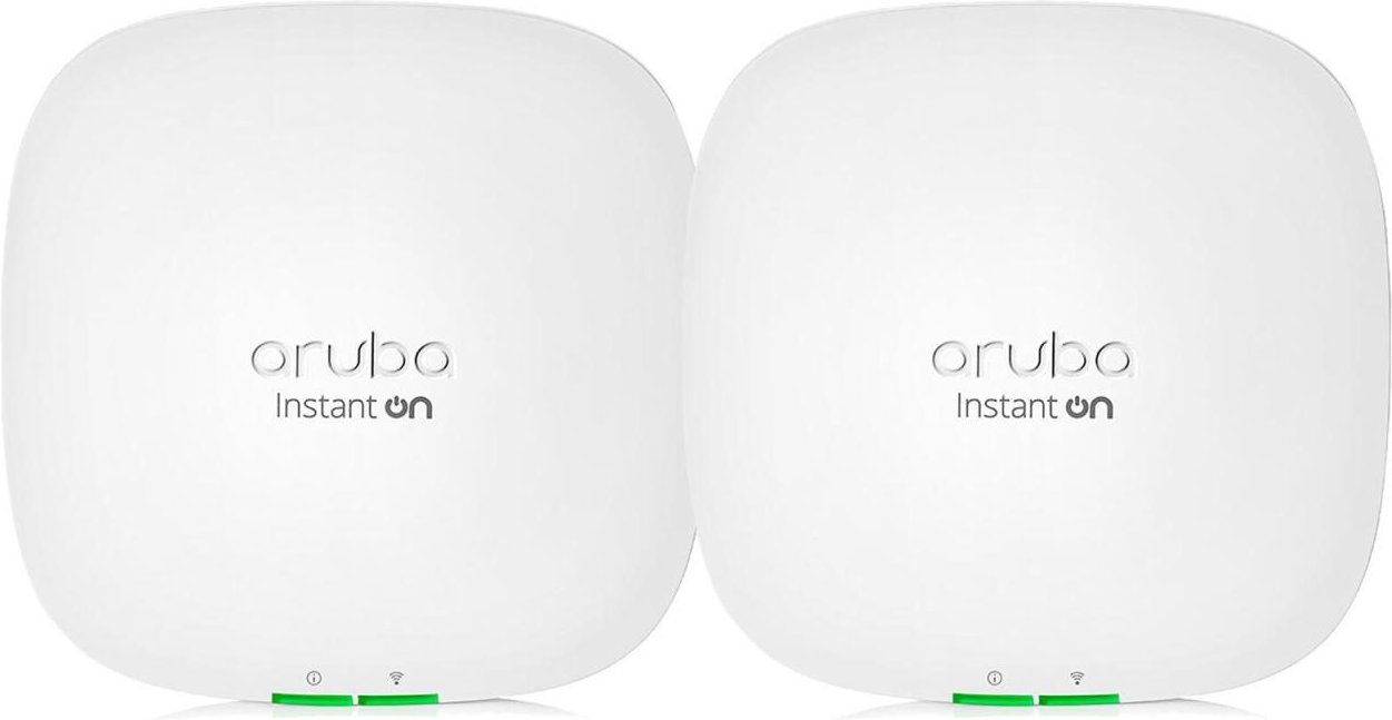 HPE Networking Instant On 2xAP22 (RW) ohne Netzteil Access Point Dualband Set2 (Wi-Fi 6, 2,4/5 GHz, Smart Mesh-WLAN, R4W