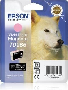 Epson Original T0966 Druckerpatrone UltraChrome K3 - vivid light magenta (C13T09664010)