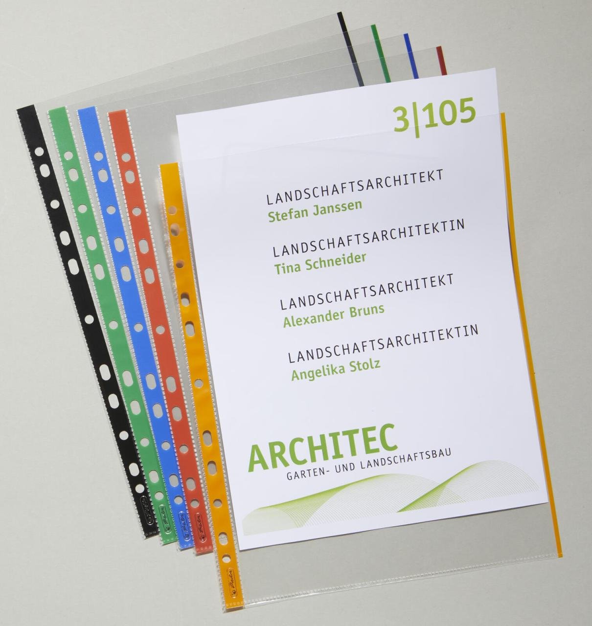 Thumbnail - herlitz Prospekthüllen DIN A4 0.07 mm glasklar