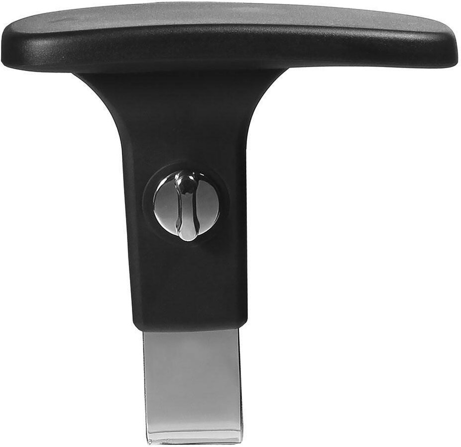 Armlehnen P4 chr höhenverst schwarz Kunststoff, Stahl