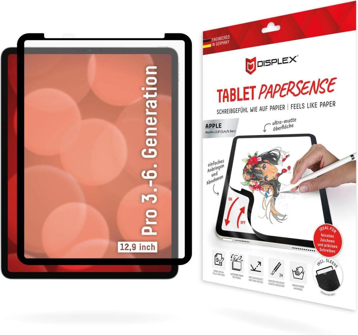 DISPLEX TABLET PAPERSENSE für iPad Pro 12,9'' (3./4./5./6. Gen.)