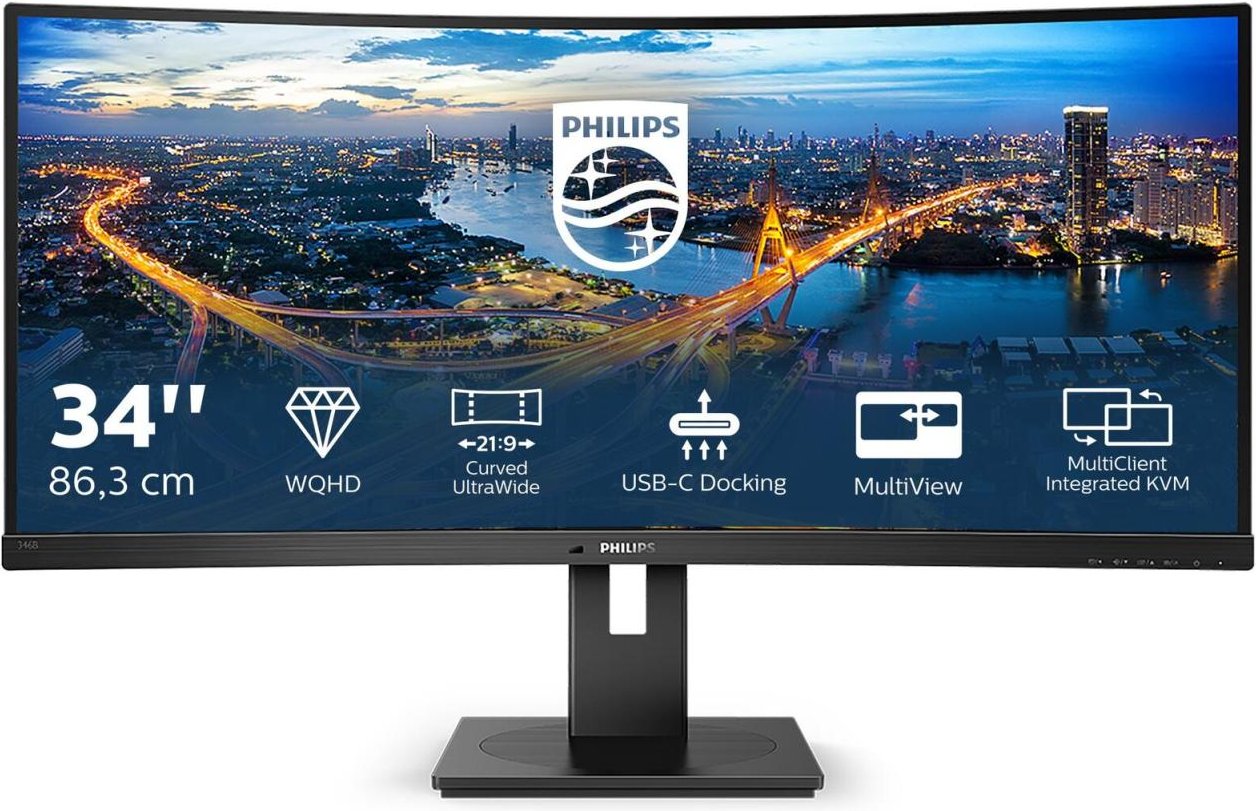 Thumbnail - 0 Philips 346B1C Curved-Monitor 86,36 cm (34 Zoll)