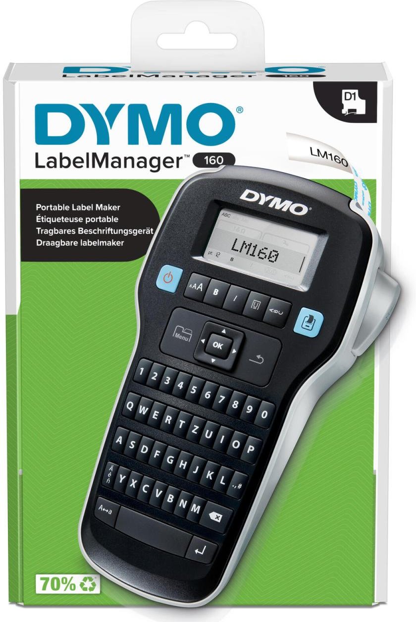 DYMO® LabelManager™™ 160 / Beschriftungsgerät - QWERTZ-Tastatur