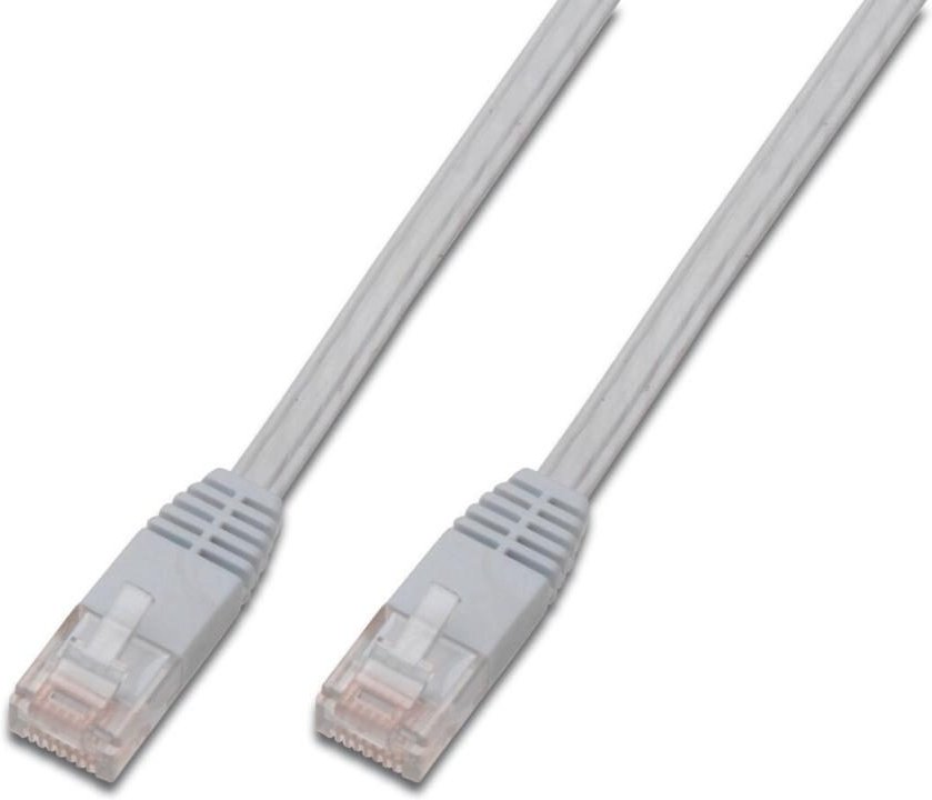 DIGITUS Patch-Kabel flach RJ-45 (M) zu RJ-45 (M) 3 m Kupfer U/UTP Cat 5e weiß (DK-1511-030F/WH)
