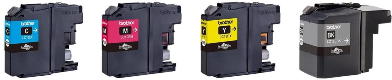 Brother Original LC-12E Druckerpatronen - 4er Multipack
