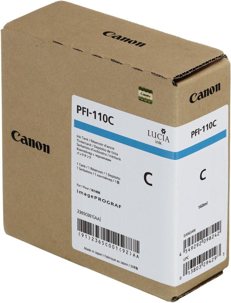 Canon Original PFI-110C Druckerpatrone - cyan (2365C001AA)