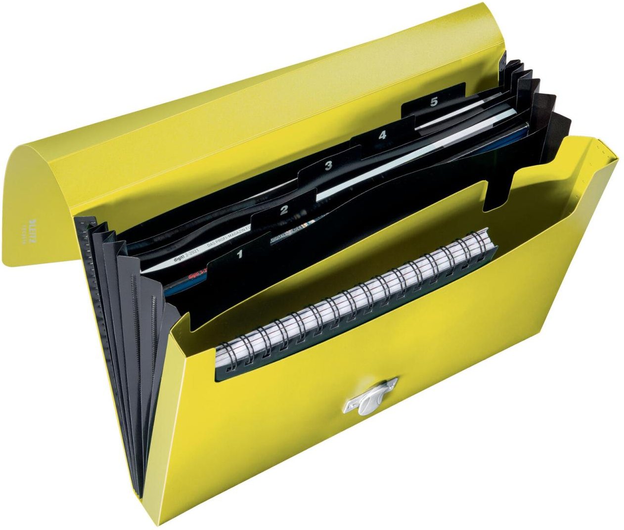 LEITZ Fächermappe DIN A4 5-Fach gelb