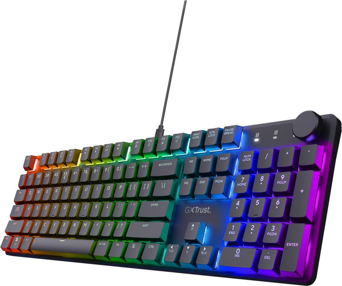 Trust GXT 866 Torix Mechanische Premium Gaming-Tastatur, DE Layout