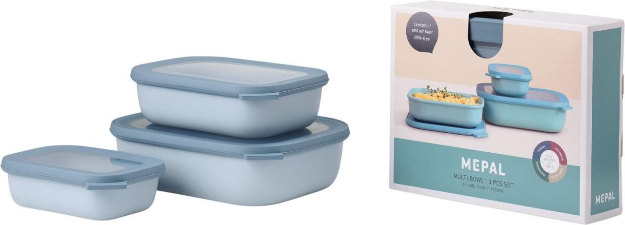 Thumbnail - MEPAL Frischhaltedose Cirqula 7 cm hoch 0,5/1,0/2,0 l nordic blue