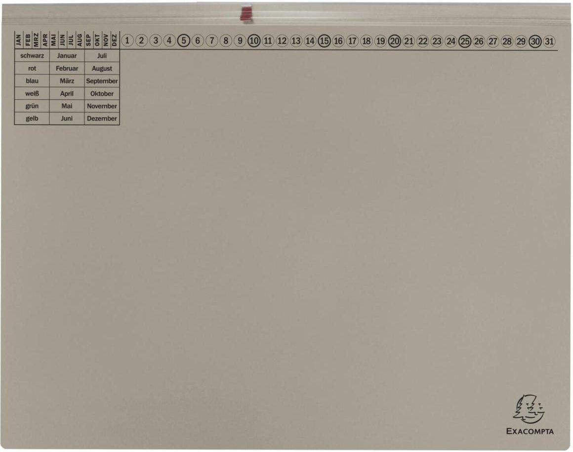 Exacompta Exaflex Premium Hängehefter kaufmännische Heftung DIN A4 grau