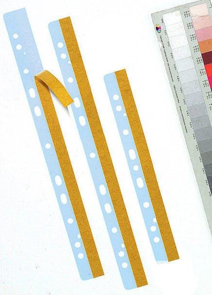 Thumbnail - Probeco Heftstreifen, selbstklebend für DIN A4 transparent