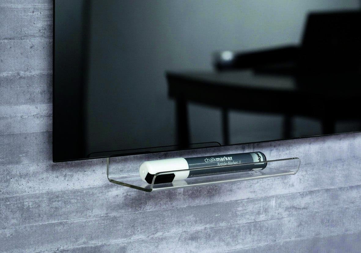 SIGEL artverum Stiftablage 17,0 x 7,0 x 7,5 cm glasklar