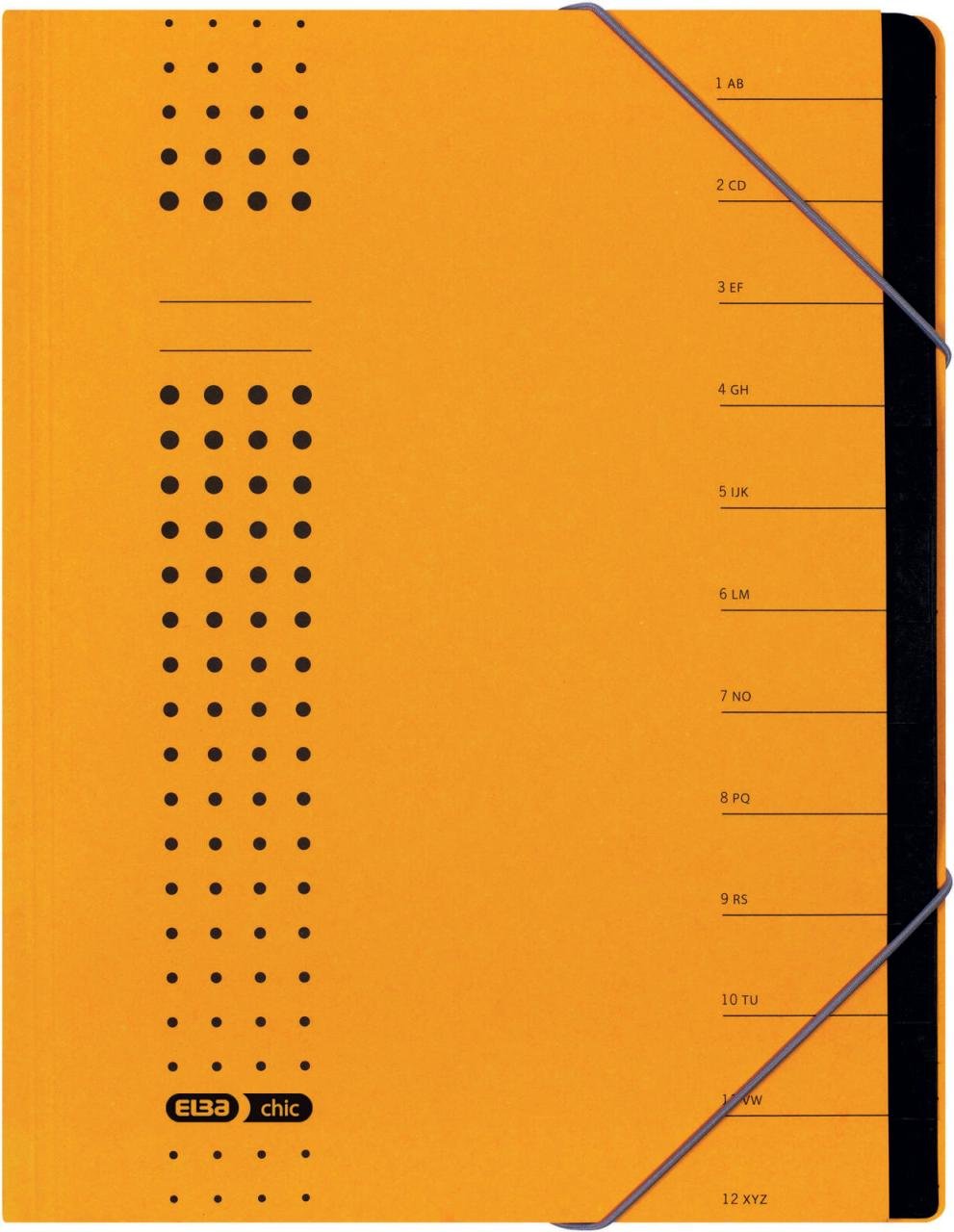 ELBA chic Ordnungsmappen DIN A4 12 -Fach gelb