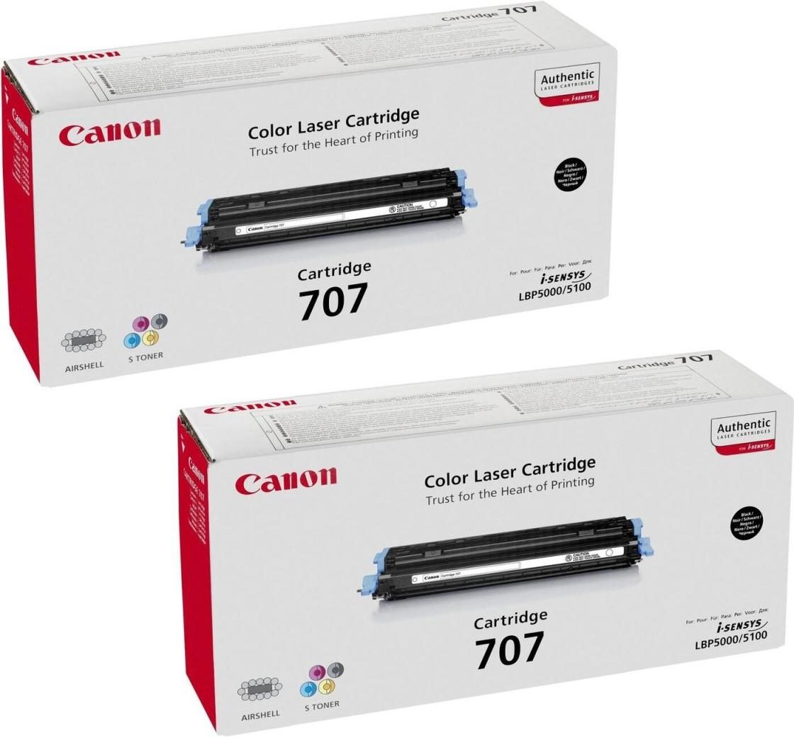 Canon Original Toner 707BK Doppelpack schwarz (OP9424A004DP)