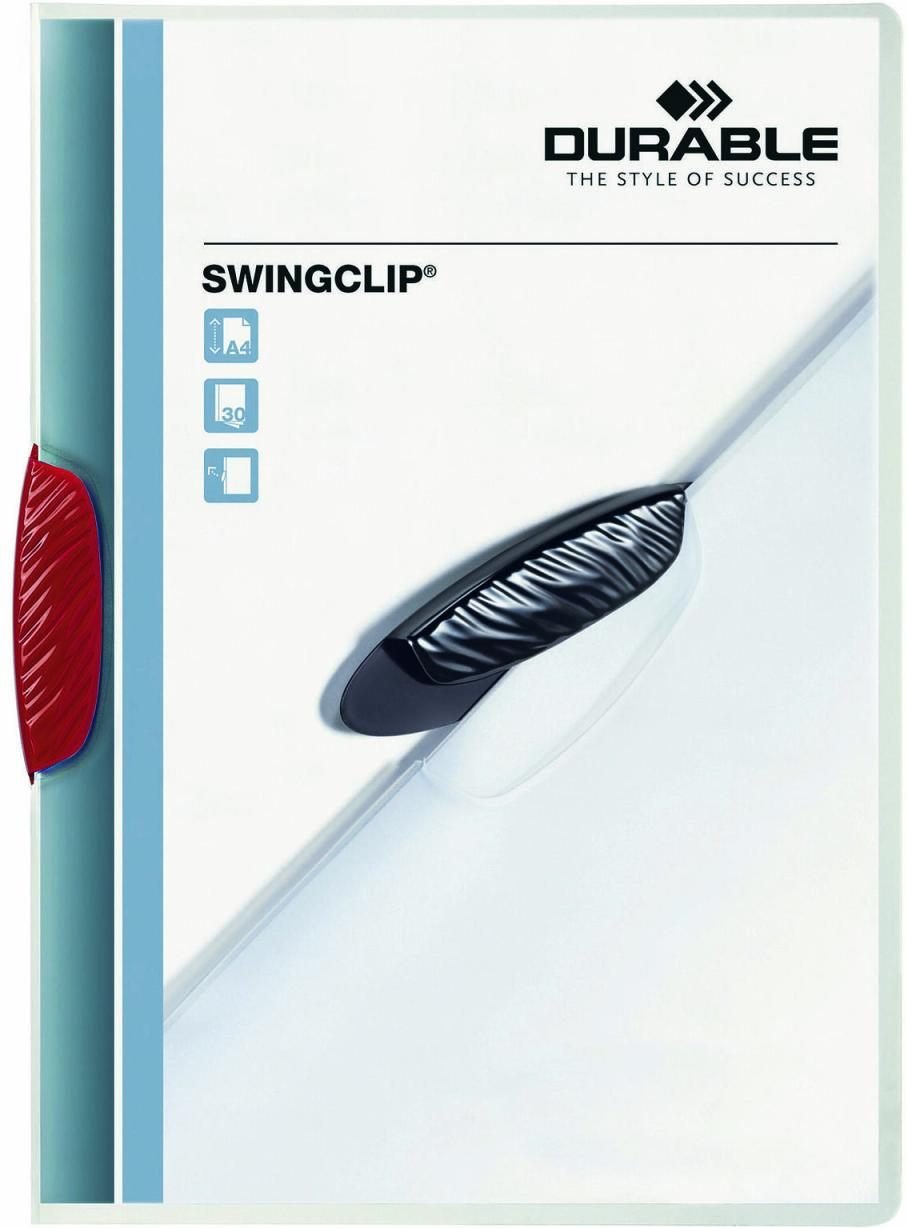 DURABLE Klemmhefter Swingclip DIN A4 rot