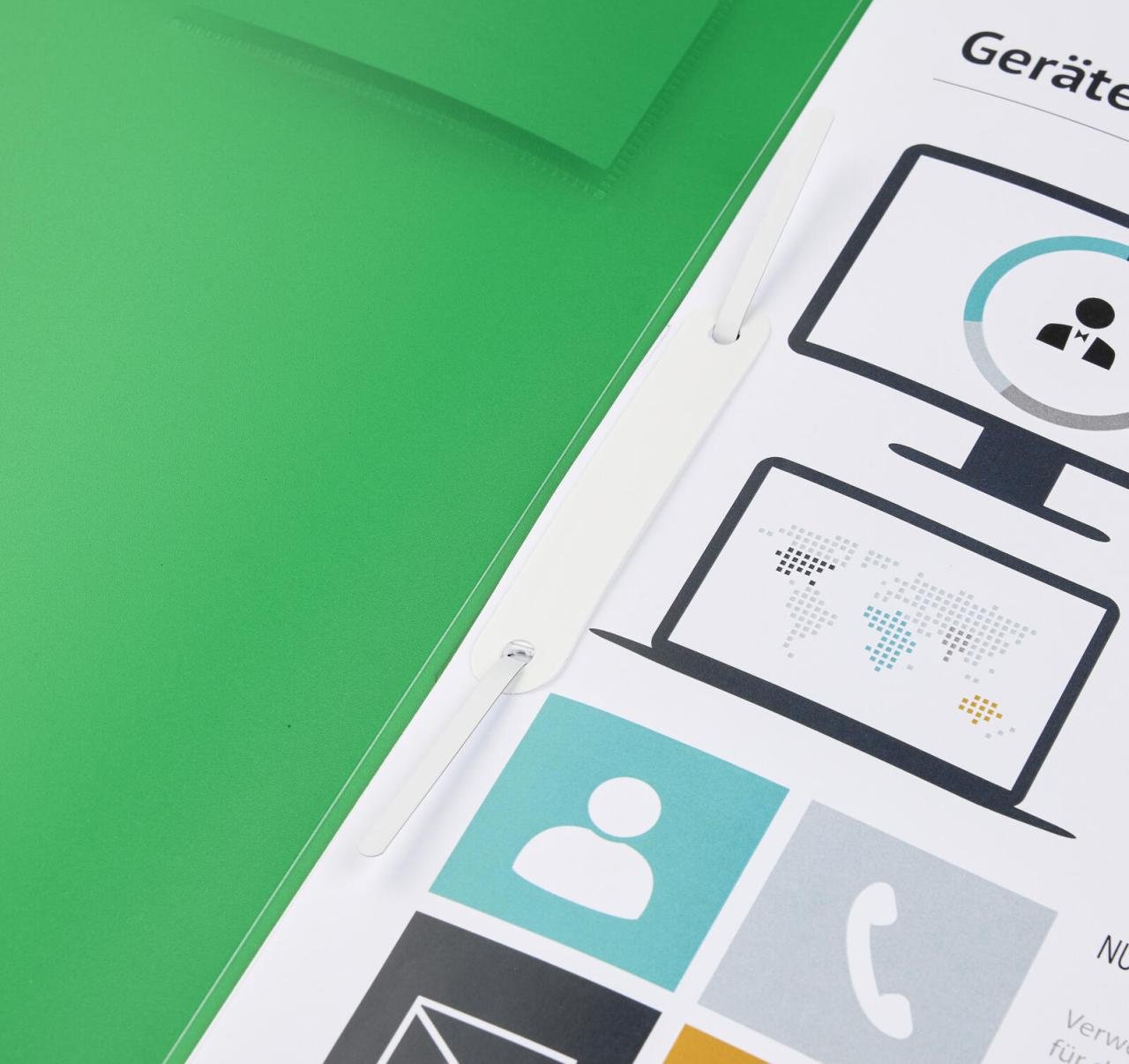 BRUNNEN Schnellhefter DIN A4 Polypropylen (PP) grün transluzent