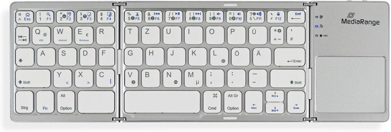 Thumbnail - MediaRange Tastatur kabellos MROS133 silber