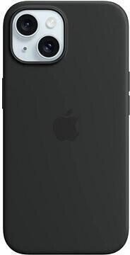 Apple Silikon Case mit MagSafe für Apple iPhone 15, schwarz