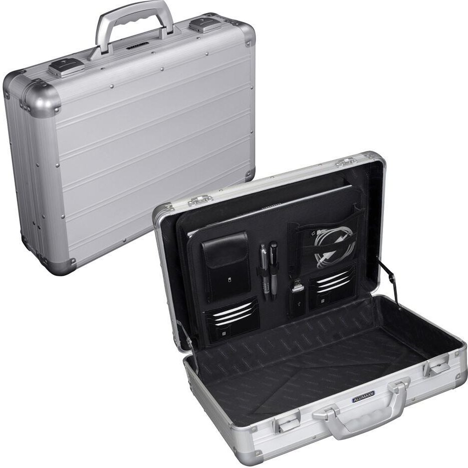 ALUMAXX Aktenkoffer VENTURE silber matt bis 39,6 cm (15,6 Zoll)