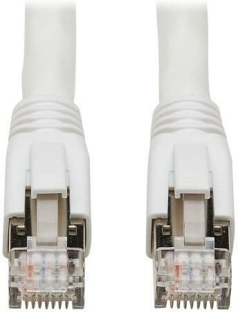 Eaton Tripp Lite Series Cat8 25G/40G Certified Snagless Shielded S/FTP Ethernet Kabel (RJ45 Stecker/Stecker), PoE, White